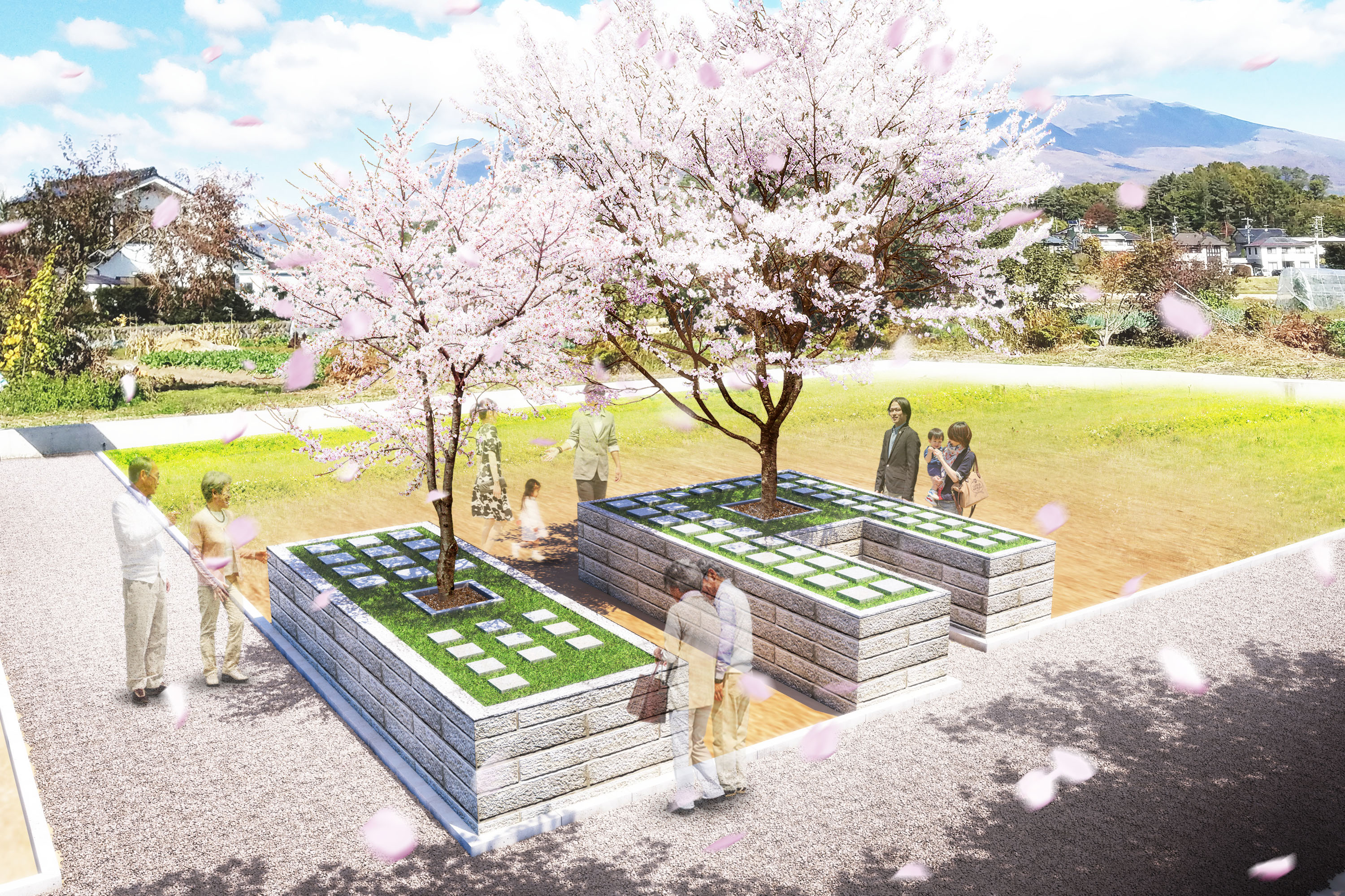 佐久市の樹木葬霊園イメージ