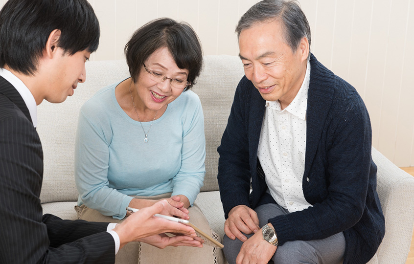 専任のスタッフが詳しく説明、お客様の要望に沿ったプランを提案、お見積もりを作成いたします。