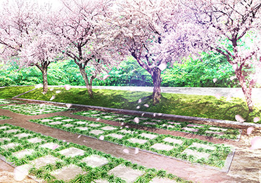 須坂樹木葬霊園の全体イメージ